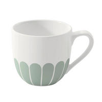 ESPRESSOTASSE Fleur Vert 70 ml  - Salbeigrün/Weiß, MODERN, Keramik (8,5/6cm) - Villeroy & Boch