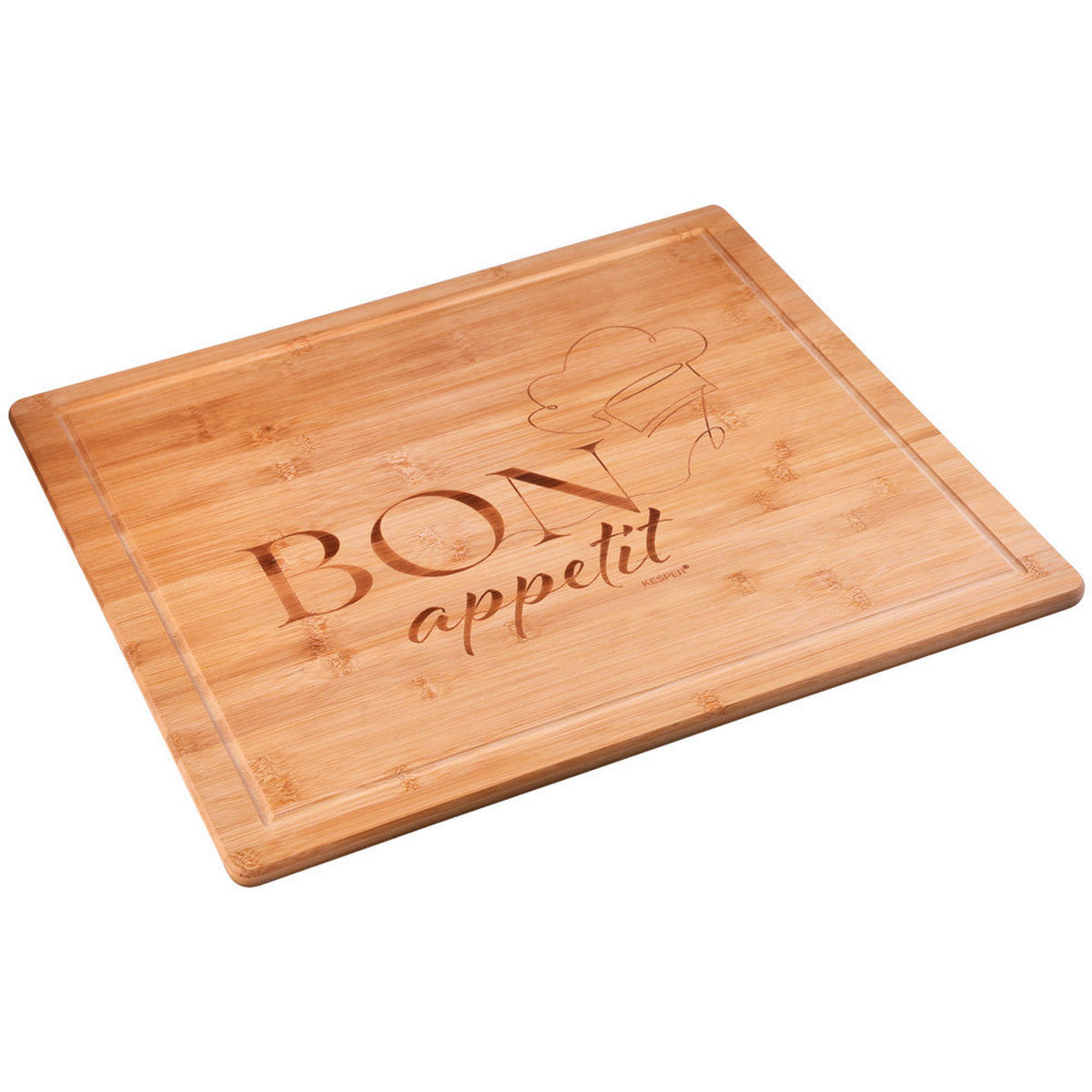 HERDABDECKPLATTE 5859713  - Braun, Basics, Holz (56/4/50cm) - Kesper
