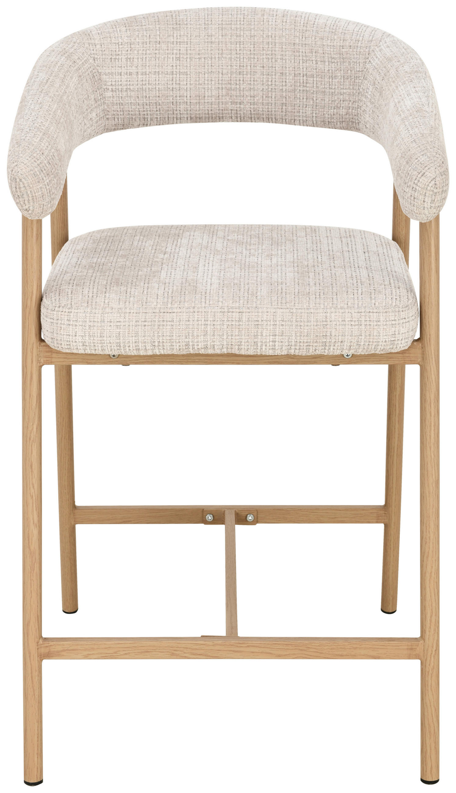 BARHOCKER in Eichefarben, Beige  - Eichefarben/Beige, MODERN, Holz/Textil (53/93/55cm) - Livetastic