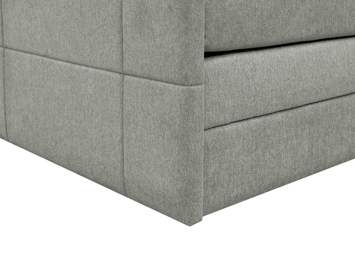 BOXSPRINGBETT 180/200 cm  in Grau  - Grau, KONVENTIONELL, Textil (180/200cm) - Carryhome