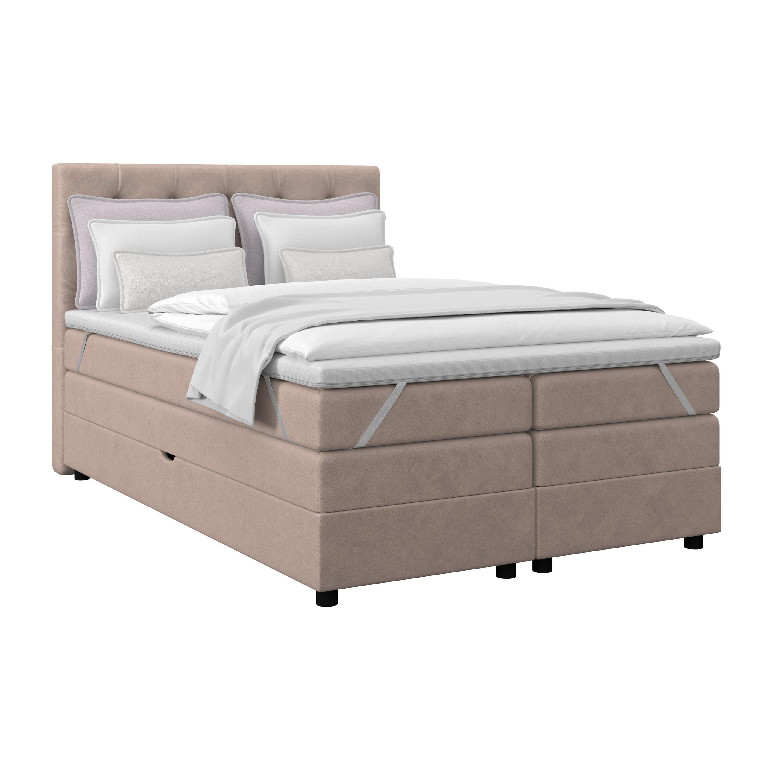 Boxspringbett Elio Beige 140x200 cm H3