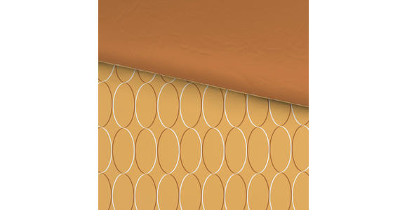 WENDEBETTWÄSCHE Mavie Satin 200/200 cm  - Gelb, KONVENTIONELL, Textil (200/200cm) - Novel