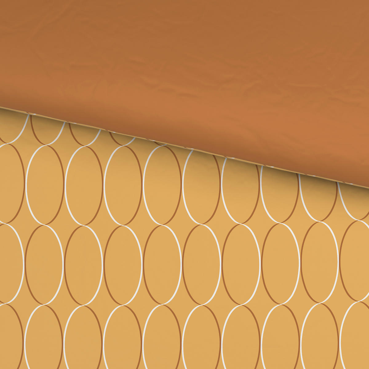 WENDEBETTWÄSCHE Mavie Satin 200/200 cm  - Gelb, KONVENTIONELL, Textil (200/200cm) - Novel