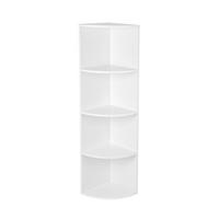 ROHOVÝ REGÁL, bílá, 30/129,5/30 cm - bílá, Basics, kompozitní dřevo (30/129,5/30cm) - Boxxx