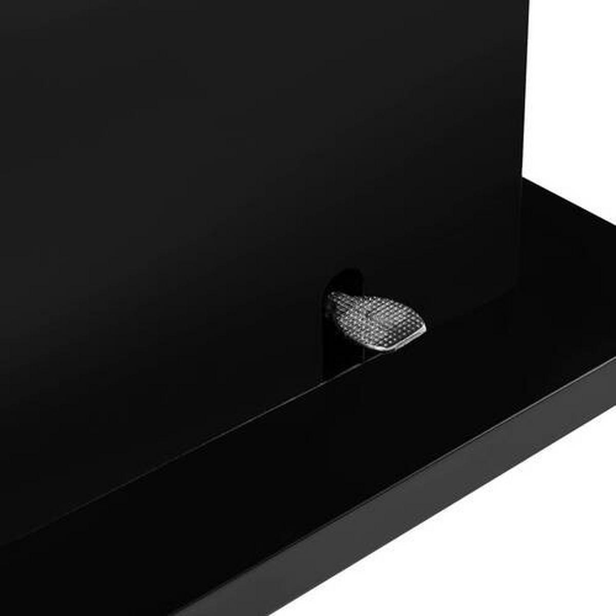 SOFFBORD i metall, keramik 125-150/49,5-79/70 cm  - svart, Design, metall/keramik (125-150/49,5-79/70cm) - Livetastic