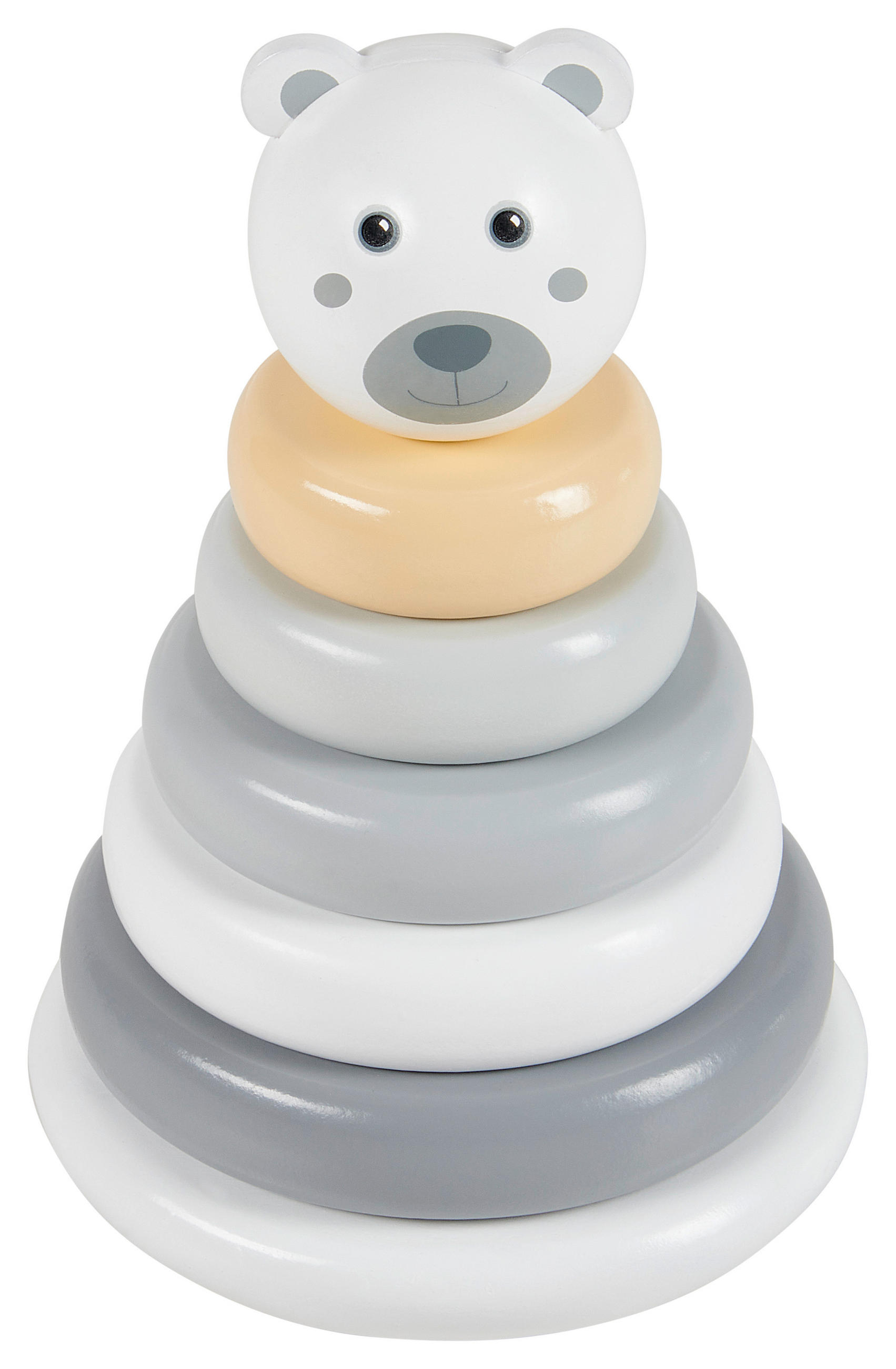 STAPELTURM - Naturfarben/Weiß, Trend, Holz (12/18,5cm) - My Baby Lou