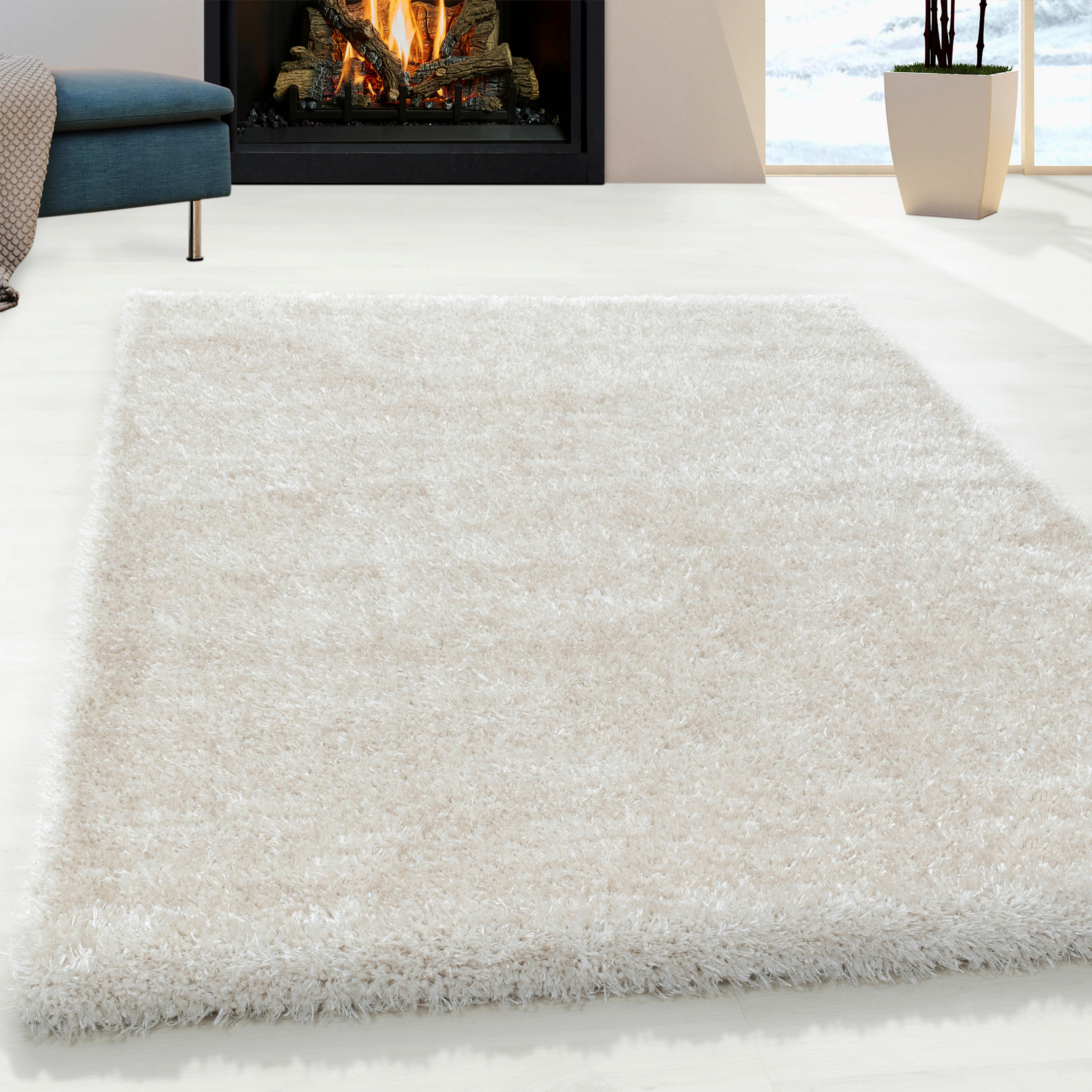 HOCHFLORTEPPICH 120/170 cm Brilliant 4200 natur Naturfarben  - Naturfarben, Basics, Textil (120/170cm)