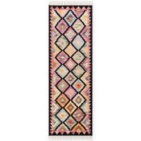 LÄUFER 60/190 cm Kamal  - Multicolor/Schwarz, Design, Textil (60/190cm)