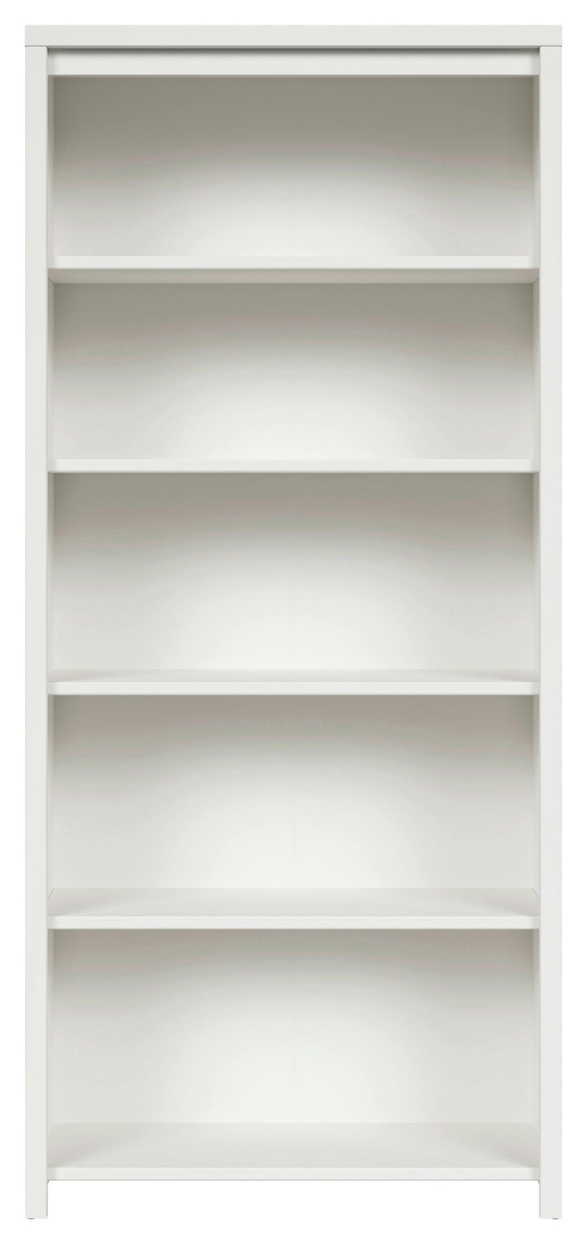 REGÁL, bílá, Sonoma dub, 90/200,5/40,5 cm - bílá/černá, Design, kompozitní dřevo/plast (90/200,5/40,5cm)