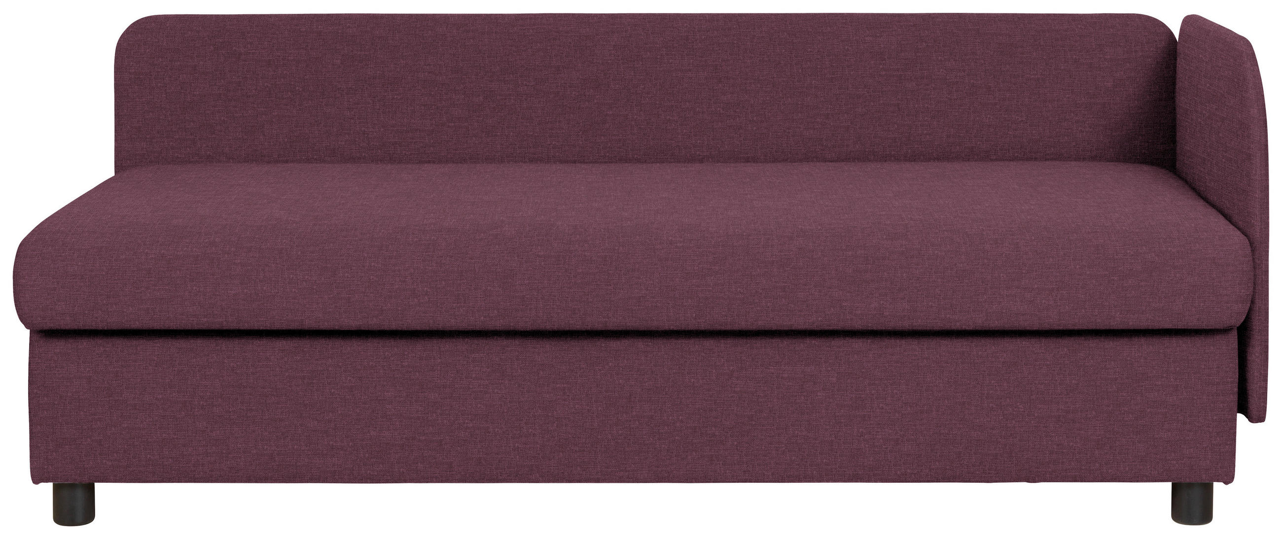 LIEGE in Dunkelrot  - Wengefarben/Dunkelrot, MODERN, Holz/Textil (206/80/94cm) - Joka