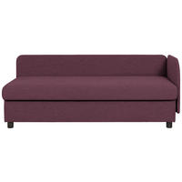 LIEGE in Dunkelrot  - Wengefarben/Dunkelrot, MODERN, Holz/Textil (206/80/94cm) - Joka