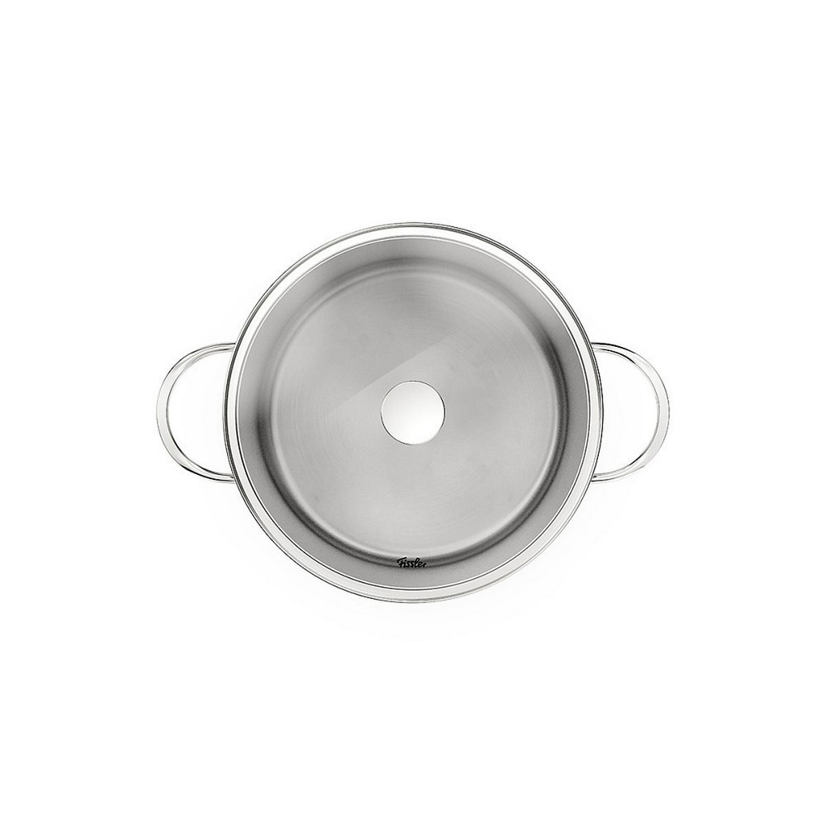 KOCHTOPFSET Leviro 4-teilig  - Edelstahlfarben/Schwarz, Basics, Metall - Fissler