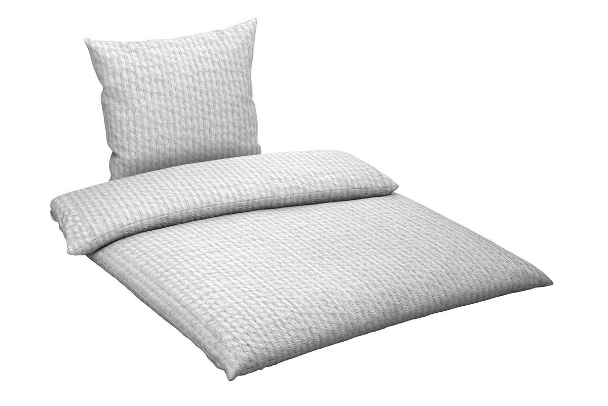 BETTWÄSCHE Seersucker 200/200 cm  - Weiß, Textil (200/200cm) - Novel