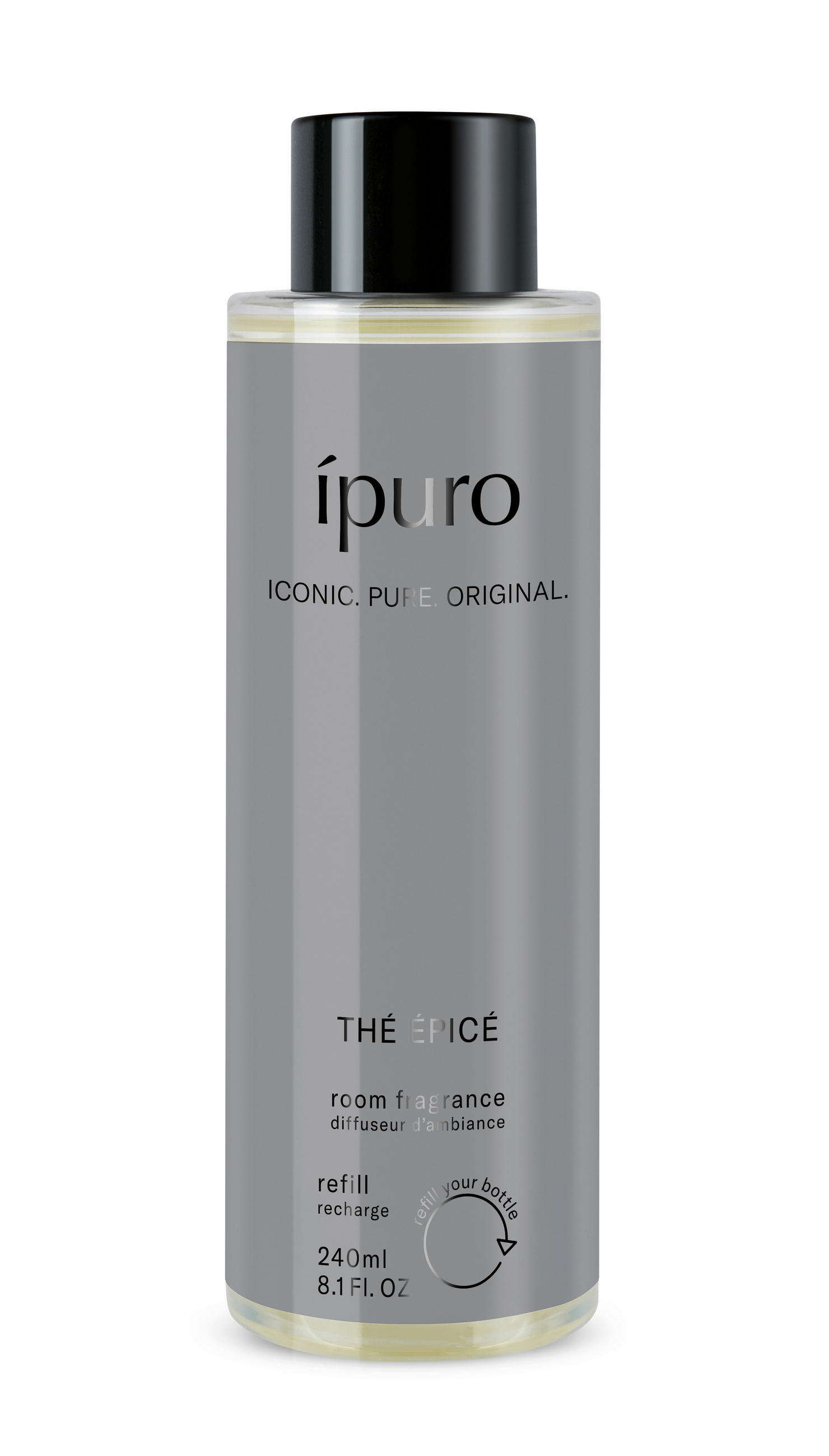 RAUMDUFT  - Hellgrau, Basics, Kunststoff (240ml) - Ipuro