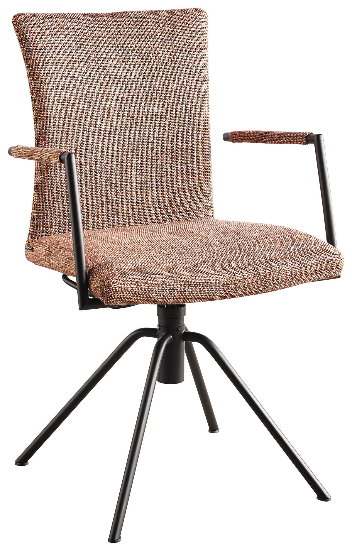 ARMLEHNSTUHL  in Flachgewebe  - Rot/Schwarz, Design, Textil (55/91/58cm) - Musterring