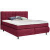BOXSPRINGBETT 180/200 cm  in Weinrot  - Weinrot/Schwarz, Konventionell, Holz/Textil (180/200cm) - Ti'me