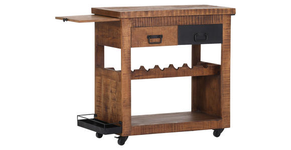 BARWAGEN BARNEY - Schwarz/Naturfarben, KONVENTIONELL, Holz/Holzwerkstoff (97/43/85cm) - Landscape