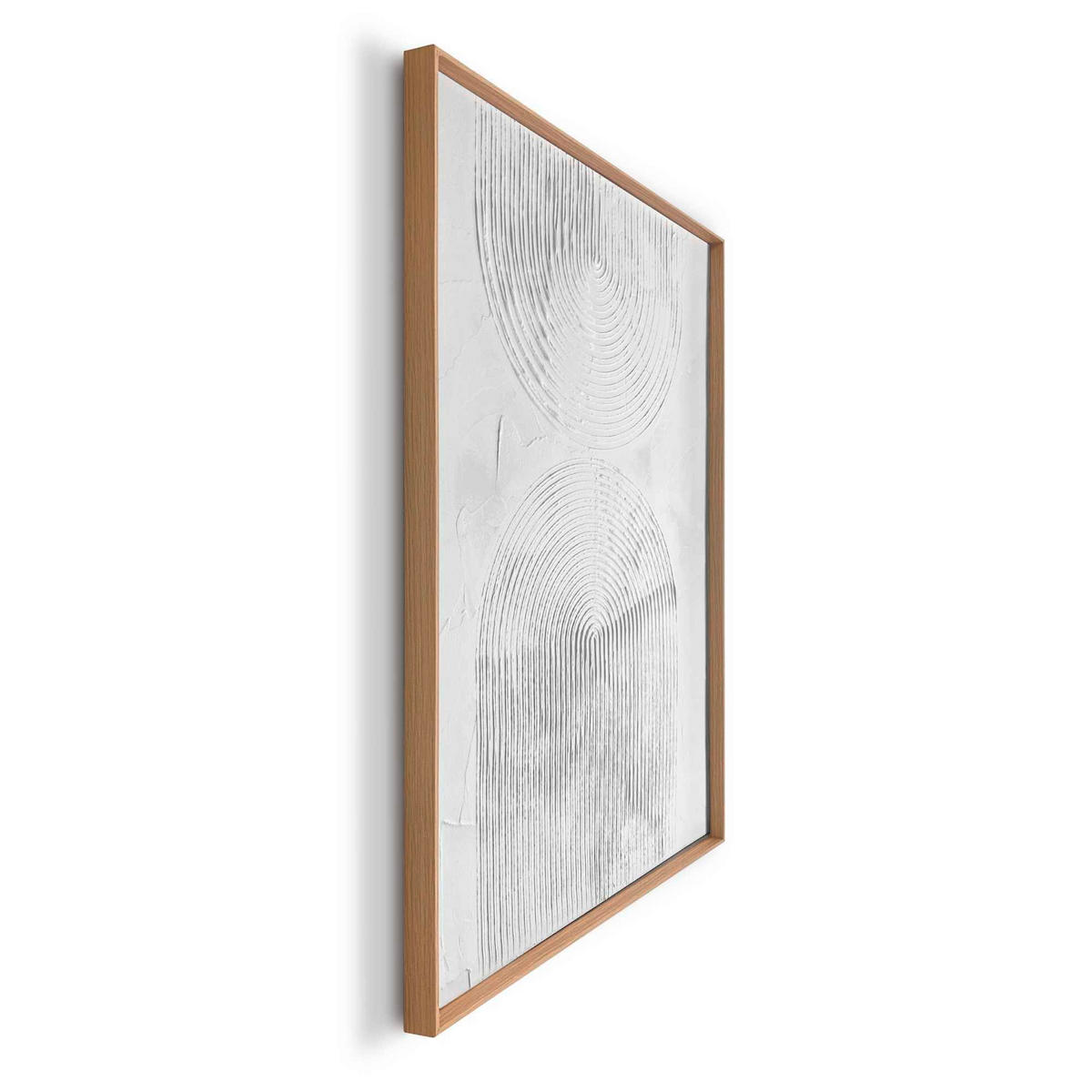 UNIKAT Abstraktes 50/70/3 cm  - Schwarz/Weiß, Basics, Holz (50/70/3cm) - Reinders!