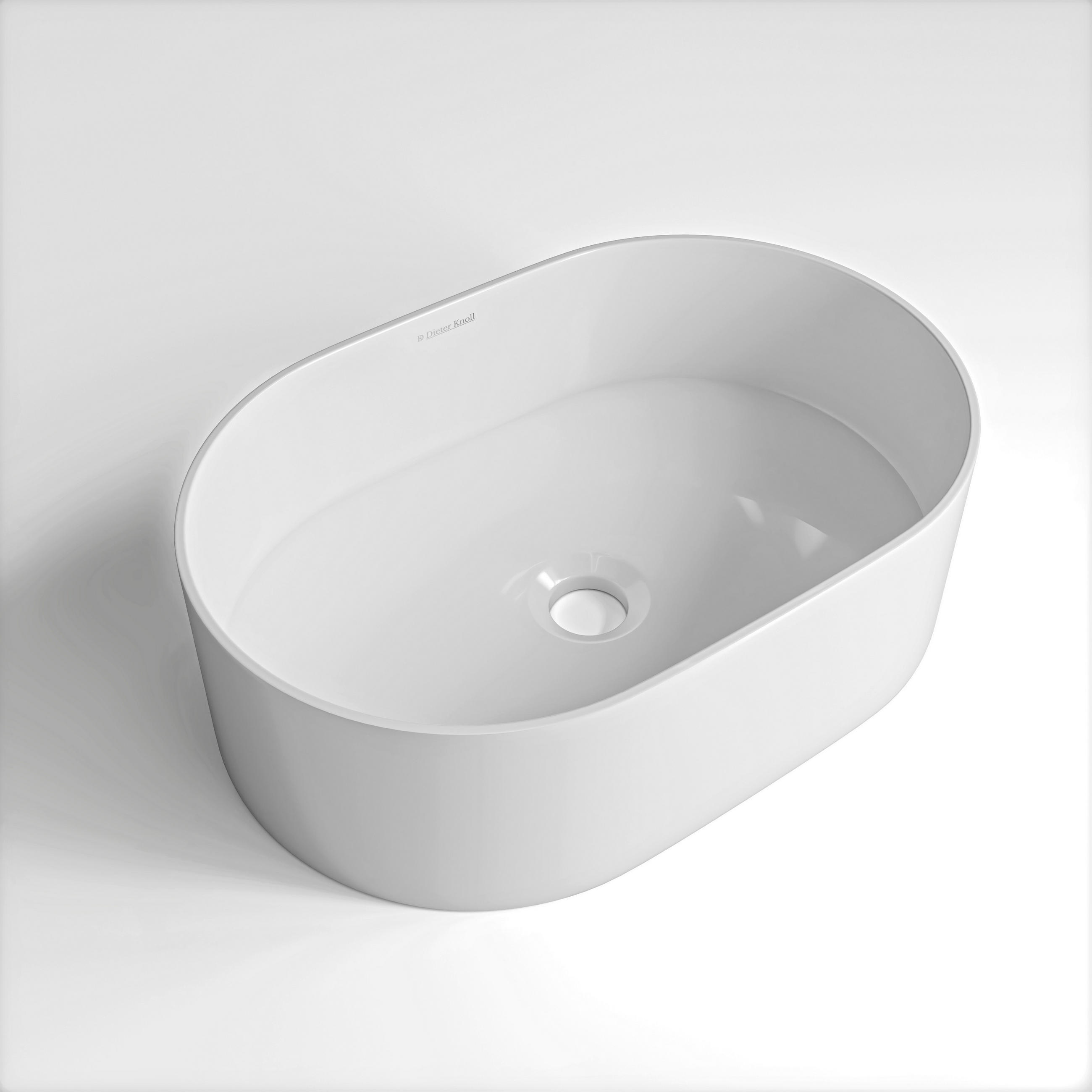 WASCHBECKEN 45/14/30 cm  - Weiß, Basics, Stein (45/14/30cm) - Dieter Knoll