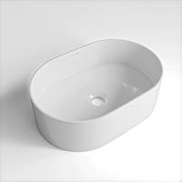 WASCHBECKEN 45/14/30 cm  - Weiß, Basics, Stein (45/14/30cm) - Dieter Knoll