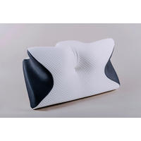 NYAKPÁRNA  - fekete/fehér, Basics, műanyag/textil (61/34/12cm)