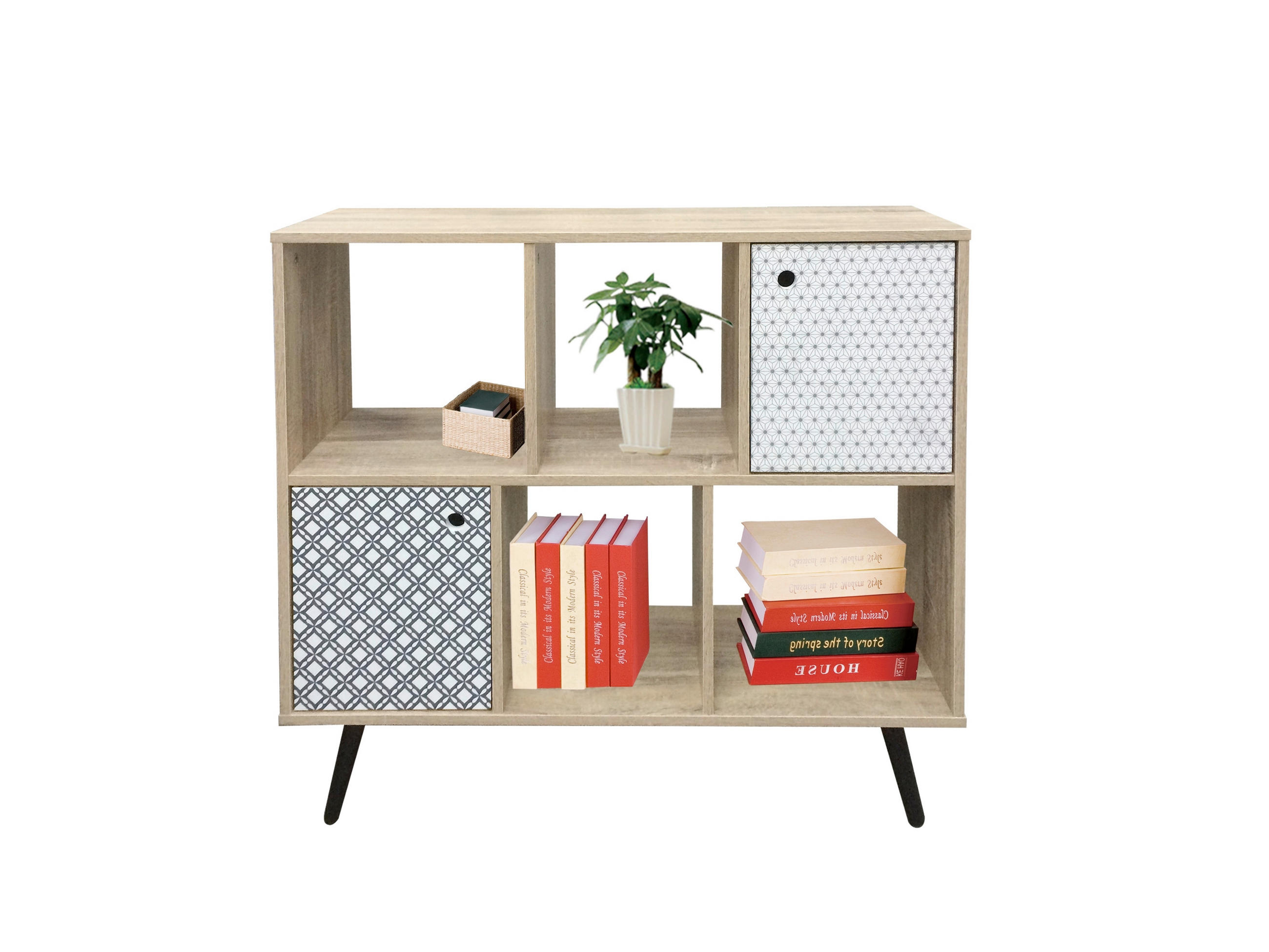 SIDEBOARD  in 98,5/87/29 cm  - Eichefarben/Multicolor, Design, Holzwerkstoff (98,5/87/29cm) - Livetastic