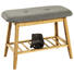 SCHUHBANK - Naturfarben/Grau, Holz/Textil (60/44/30cm) SCHUHBANK - Naturfarben/Grau, Holz/Textil (60/44/30cm)
