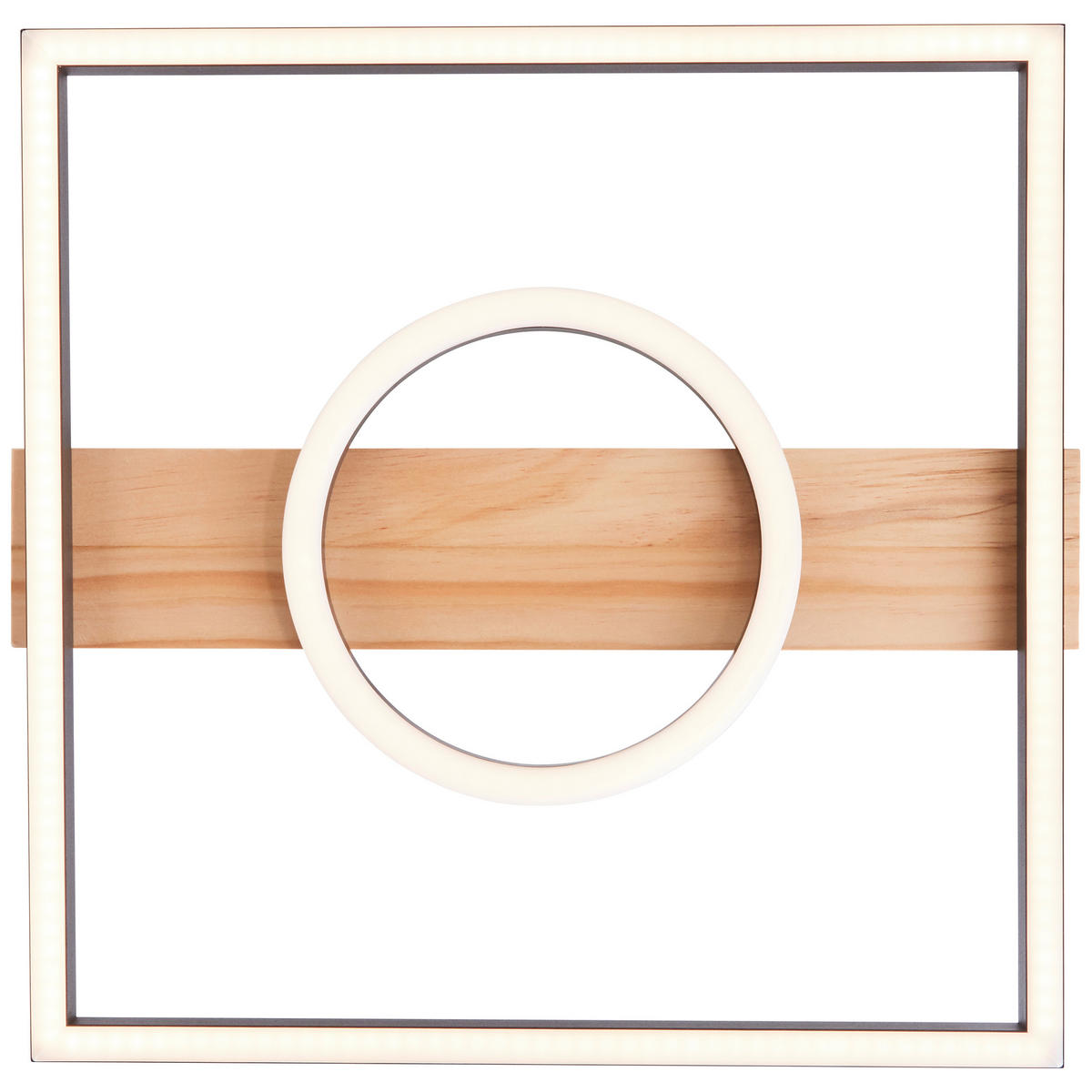 LED-PANEEL  - Schwarz/Braun, Design, Holz/Kunststoff (5/42/40cm) - Brilliant