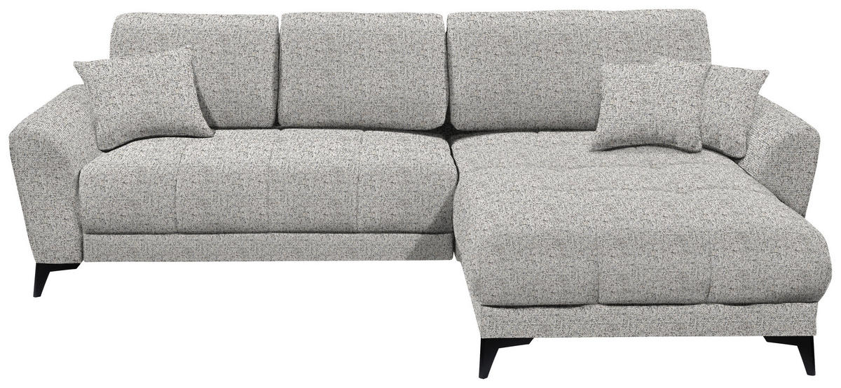 ECKSOFA in Webstoff Greige  - Greige/Hellgrau, Modern, Kunststoff/Textil (281/189cm) - Carryhome