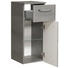 UNTERSCHRANK Graphitfarben - Chromfarben/Graphitfarben, Design, Glas/Holzwerkstoff (30/72/33cm) - Xora UNTERSCHRANK Graphitfarben - Chromfarben/Graphitfarben, Design, Glas/Holzwerkstoff (30/72/33cm) - Xora