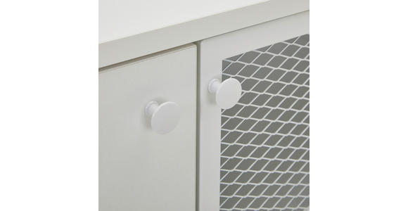SIDEBOARD 100/75/41 cm in Weiß - Schwarz/Weiß, MODERN, Holzwerkstoff/Metall (100/75/41cm) - Novel