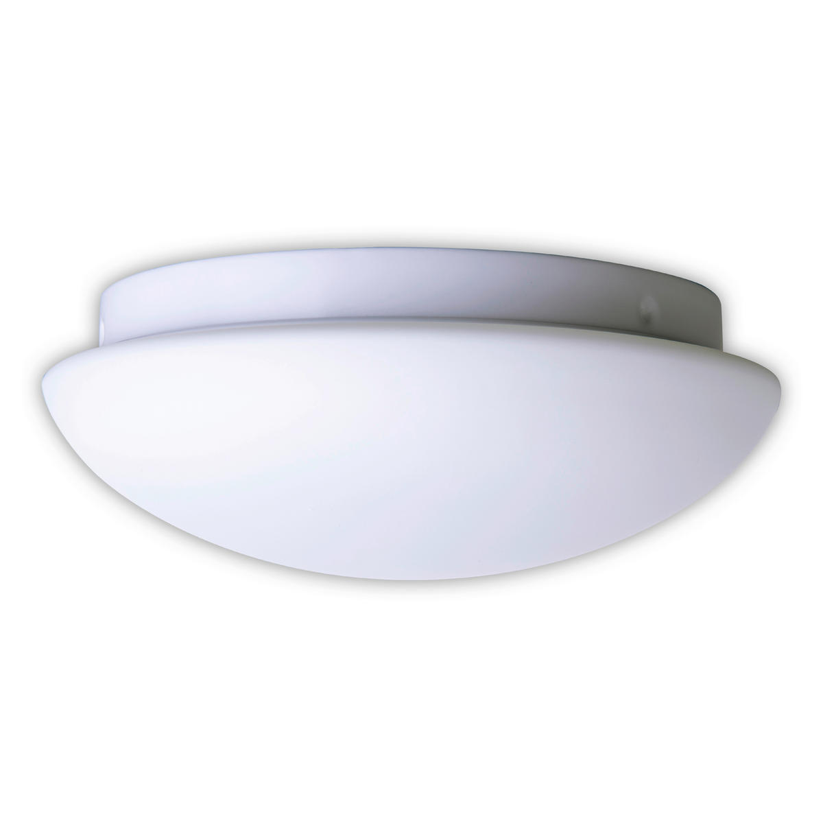 LED-DECKENLEUCHTE 25,5/10 cm   - Weiß, Basics, Glas/Metall (25,5/10cm) - Näve