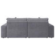 BIGSOFA Cord Dunkelgrau  - Dunkelgrau/Schwarz, MODERN, Kunststoff/Textil (234/93/190cm) - Carryhome