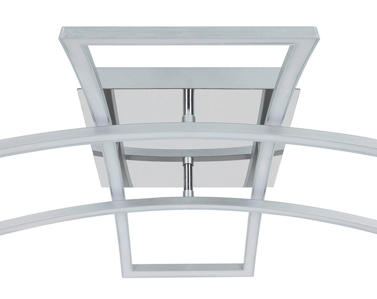 DECKENLEUCHTE 59/59/13 cm   - Chromfarben/Silberfarben, Trend, Kunststoff/Metall (59/59/13cm) - Novel