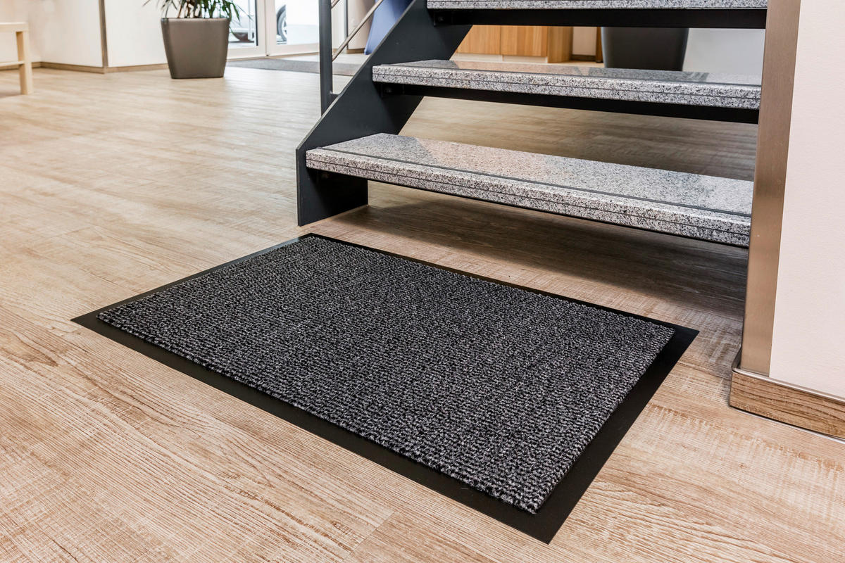 FUSSMATTE - Grau, Basics, Kunststoff (40/60cm)