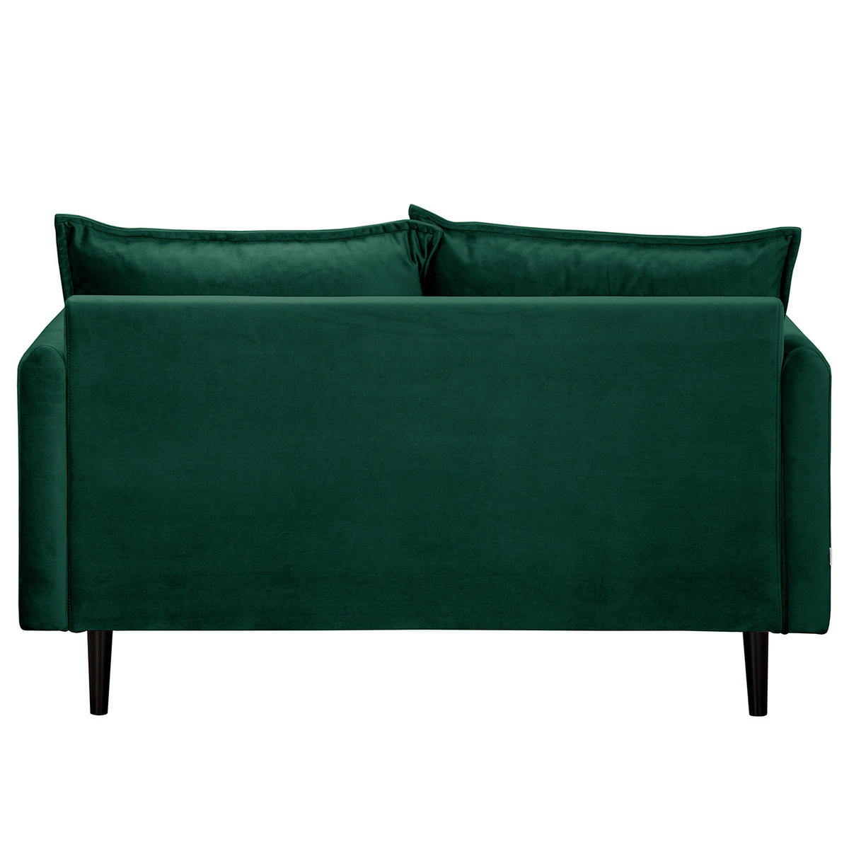 2-SITZER-SOFA JULI Samt Grün  - Schwarz/Grün, Design, Holz/Textil (138/86/100cm) - P & B