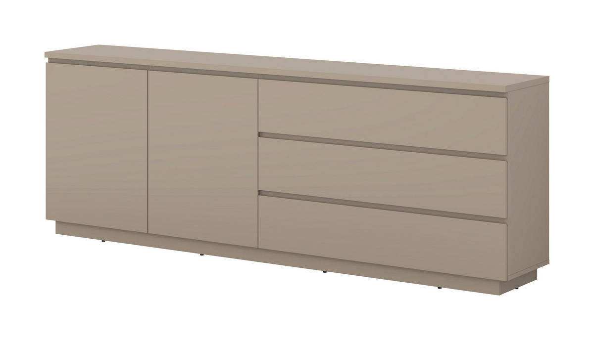 SIDEBOARD Bilbao  in 200/72/34,5 cm  - Taupe, Design, Holzwerkstoff (200/72/34,5cm) - MID.YOU