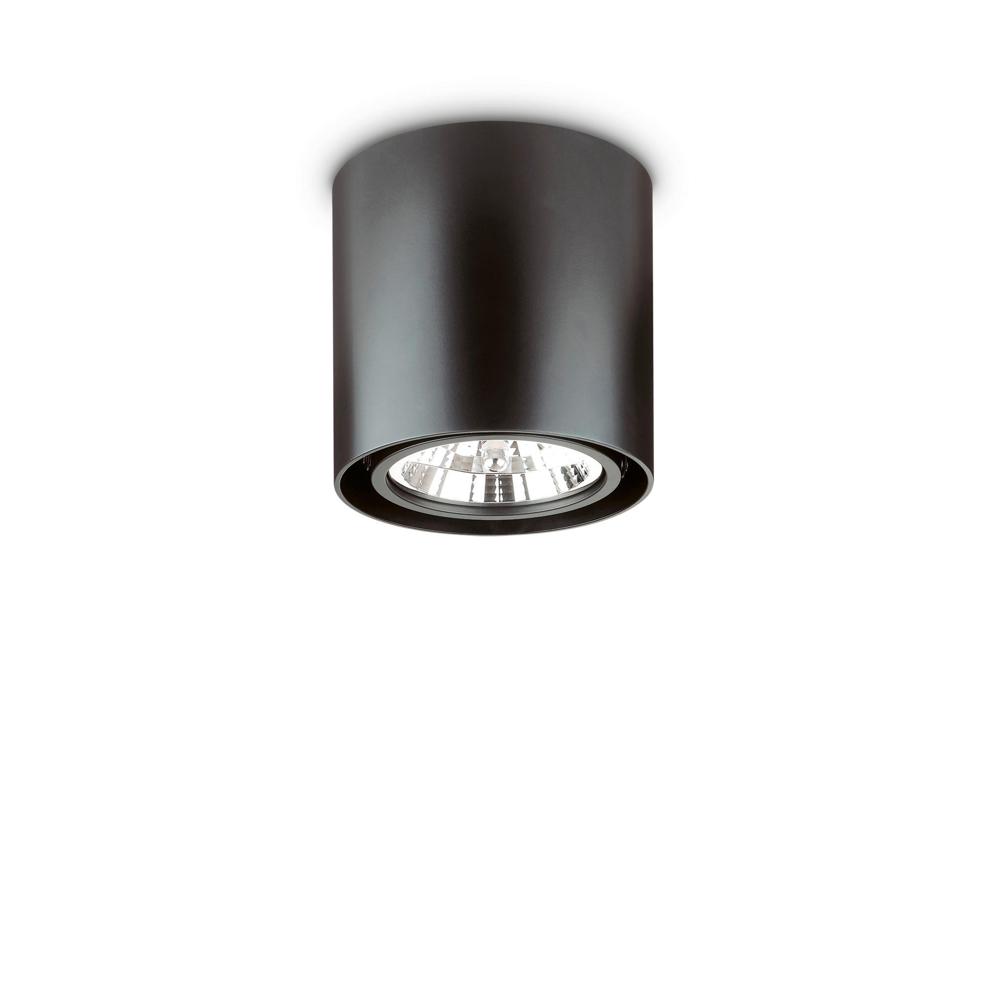 DECKENLEUCHTE 10 W  15/15 cm    - Schwarz, Basics, Metall (15/15cm) - Ideal Lux