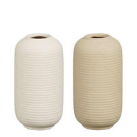VAZA     keramika  - bež, Osnovno, keramika (8.5/8.5/16cm)