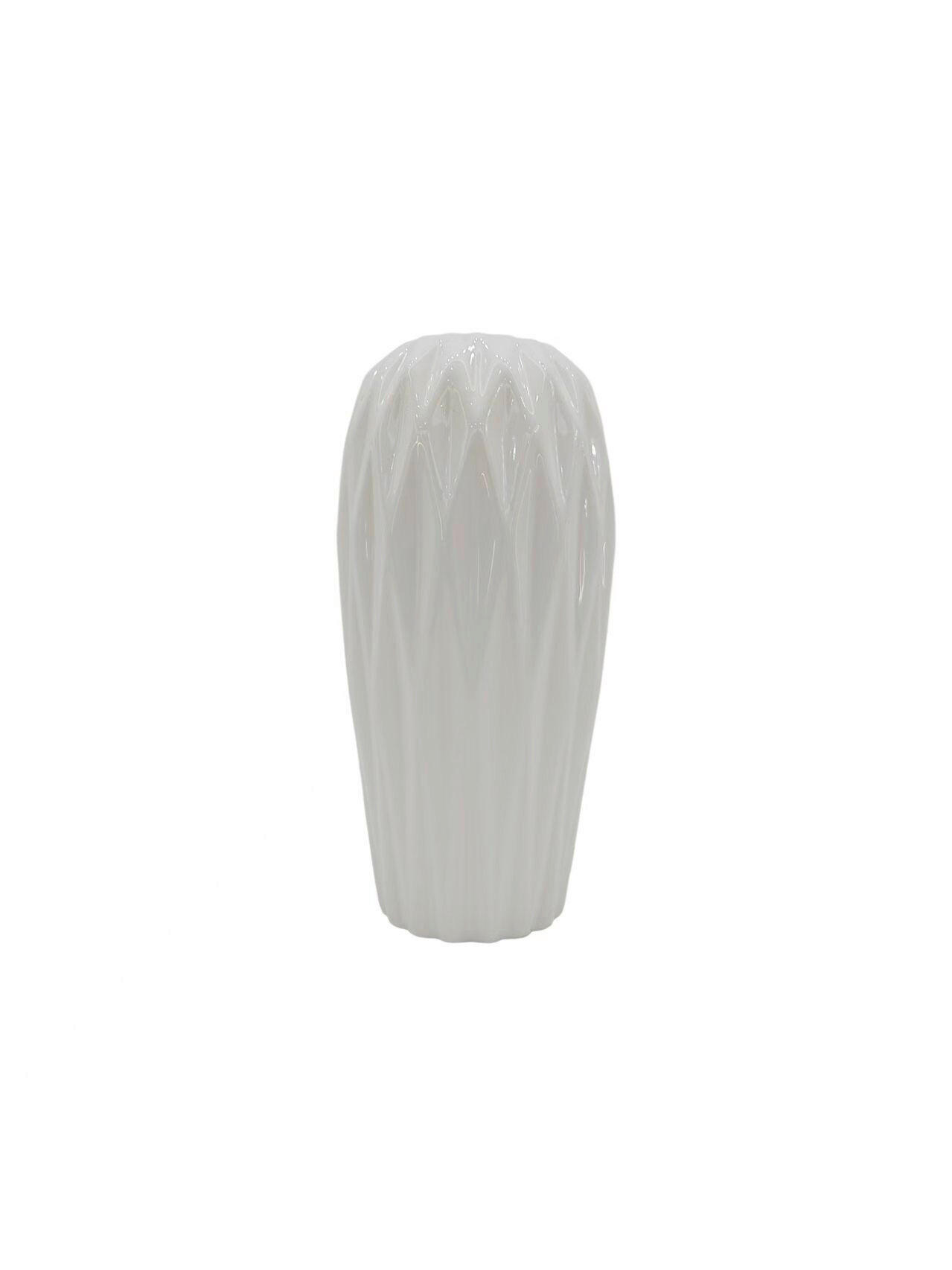 VÁZA  - fehér, Basics, kerámia (12.5/25cm)