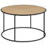 COUCHTISCH Paulownia furniert rund Naturfarben - Schwarz/Naturfarben, Trend, Holz/Metall (80/45cm) - Carryhome COUCHTISCH Paulownia furniert rund Naturfarben - Schwarz/Naturfarben, Trend, Holz/Metall (80/45cm) - Carryhome