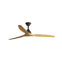 DECKENVENTILATOR 152/32 cm   - Ahornfarben/Schwarz, Natur, Holz/Metall (152/32cm)