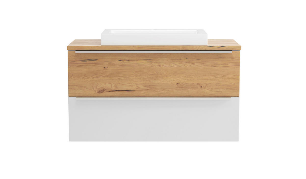 BADEZIMMER 2-teilig  in  - Wildeiche/Weiß, Trend, Glas/Holzwerkstoff (100/200/47cm) - Held