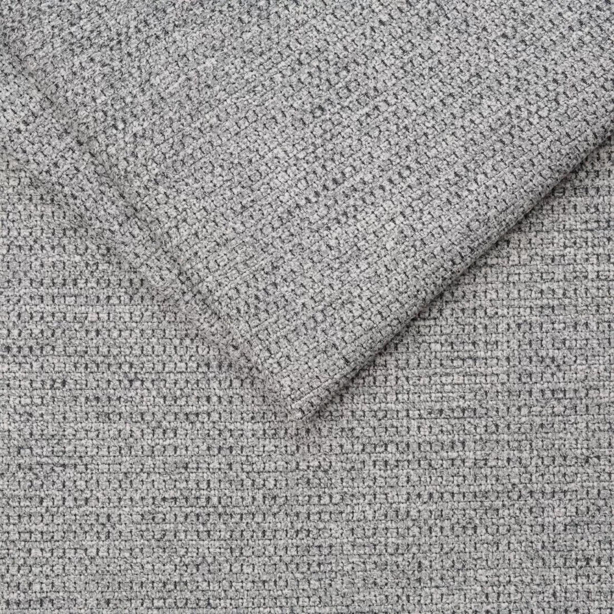 SCHLAFSOFA  mit Webstoff Hellgrau  - Hellgrau/Schwarz, Design, Textil/Metall (197/84/92,5cm) - home24