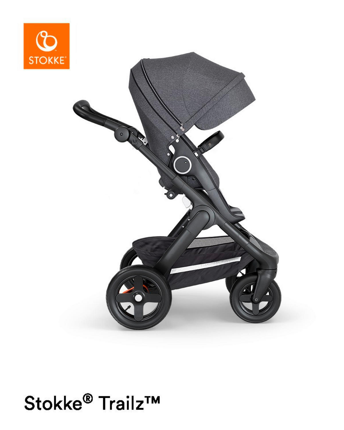 DEČJA KOLICA  Trailz  - tamnosiva/crna, Dizajnerski, tekstil/metal (62/127/95,5cm) - Stokke