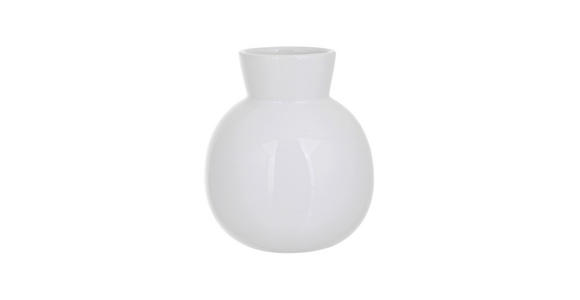 VASE 13.5 cm  - Weiß, Basics, Keramik (11,6/13,5cm) - Ambia Home