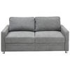 SCHLAFSOFA in Grau  - Grau, KONVENTIONELL, Textil/Metall (206/90/100cm) - Beldomo Style