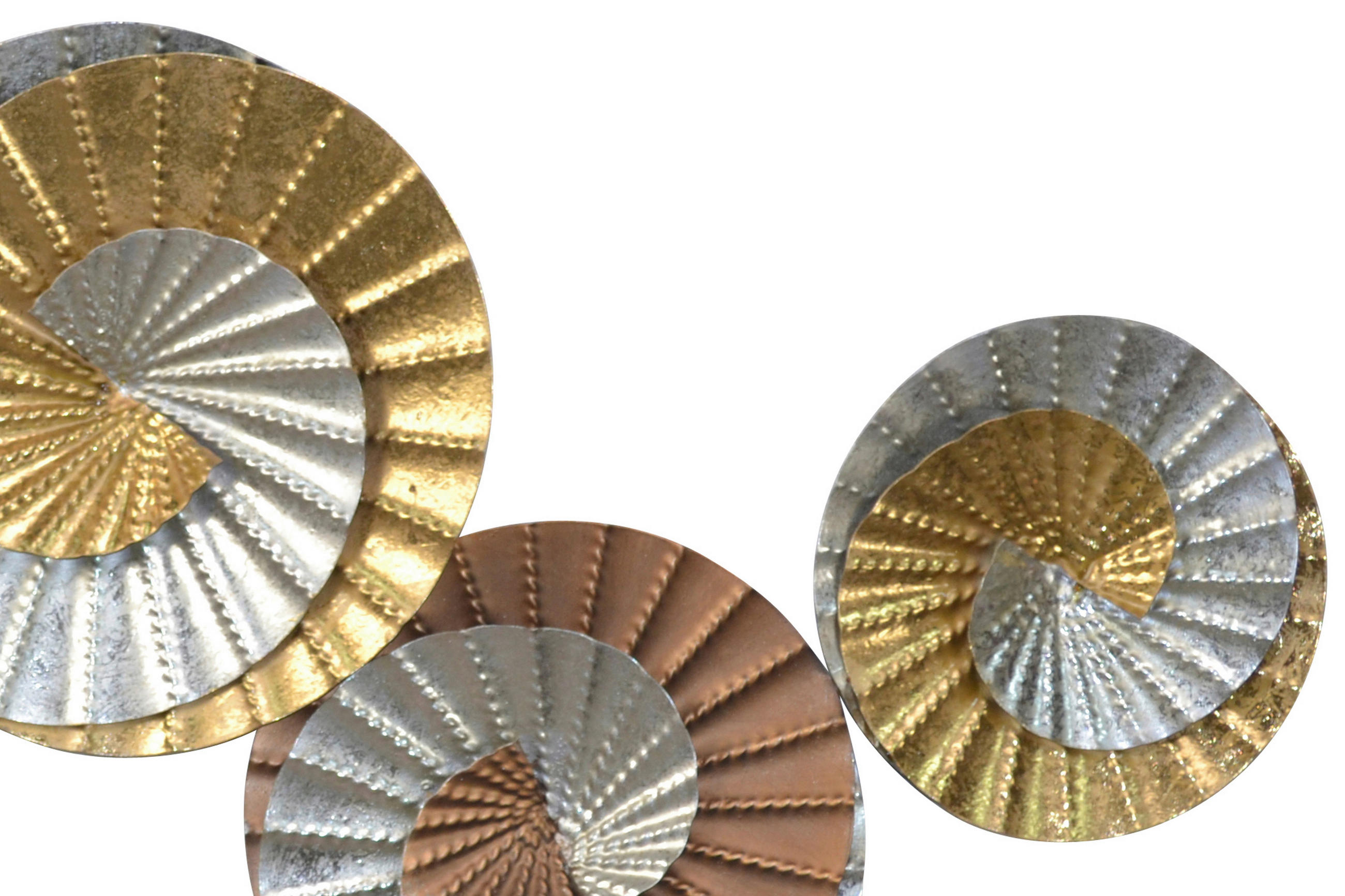 WANDDEKO Metall  - Silberfarben/Goldfarben, Design, Metall (5/43/103cm) - MID.YOU