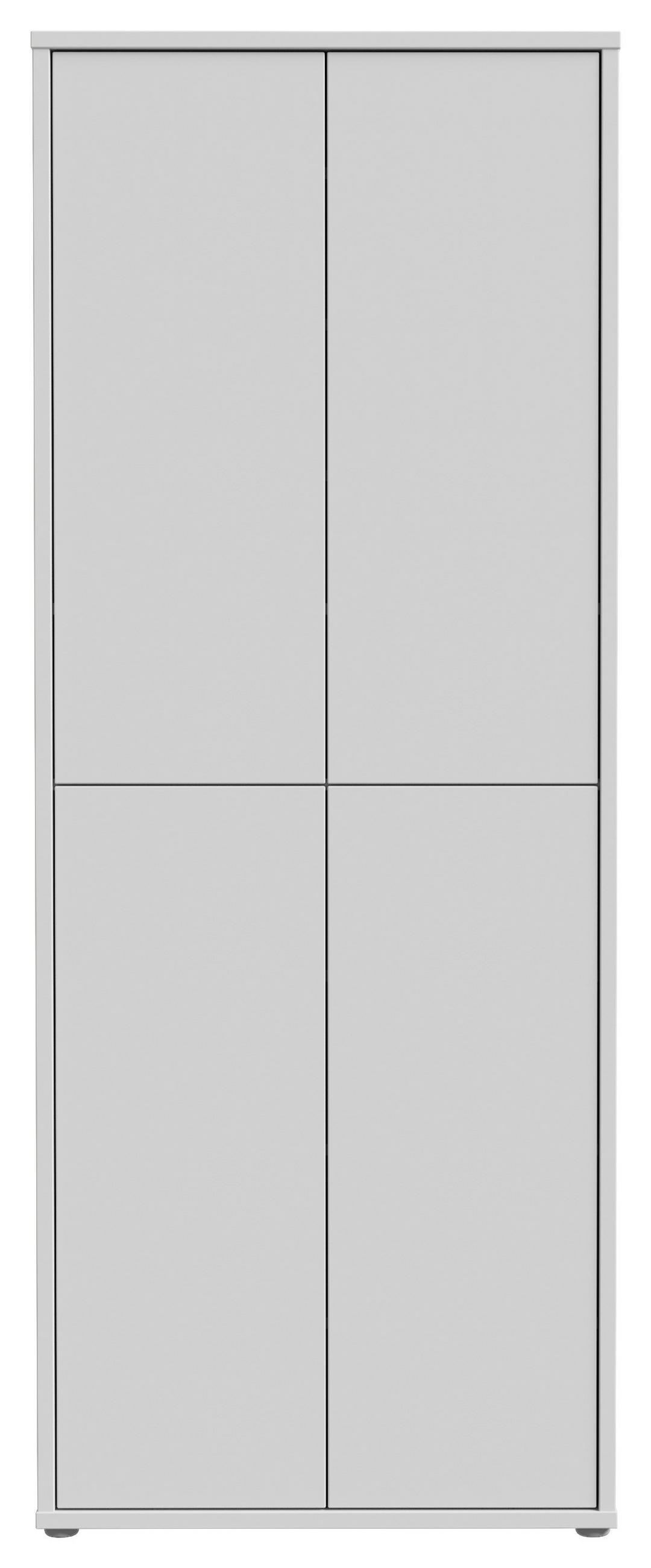 SCHUHSCHRANK  in 75/192/35 cm  - Hellgrau/Grau, Basics, Holzwerkstoff/Kunststoff (75/192/35cm) - Xora