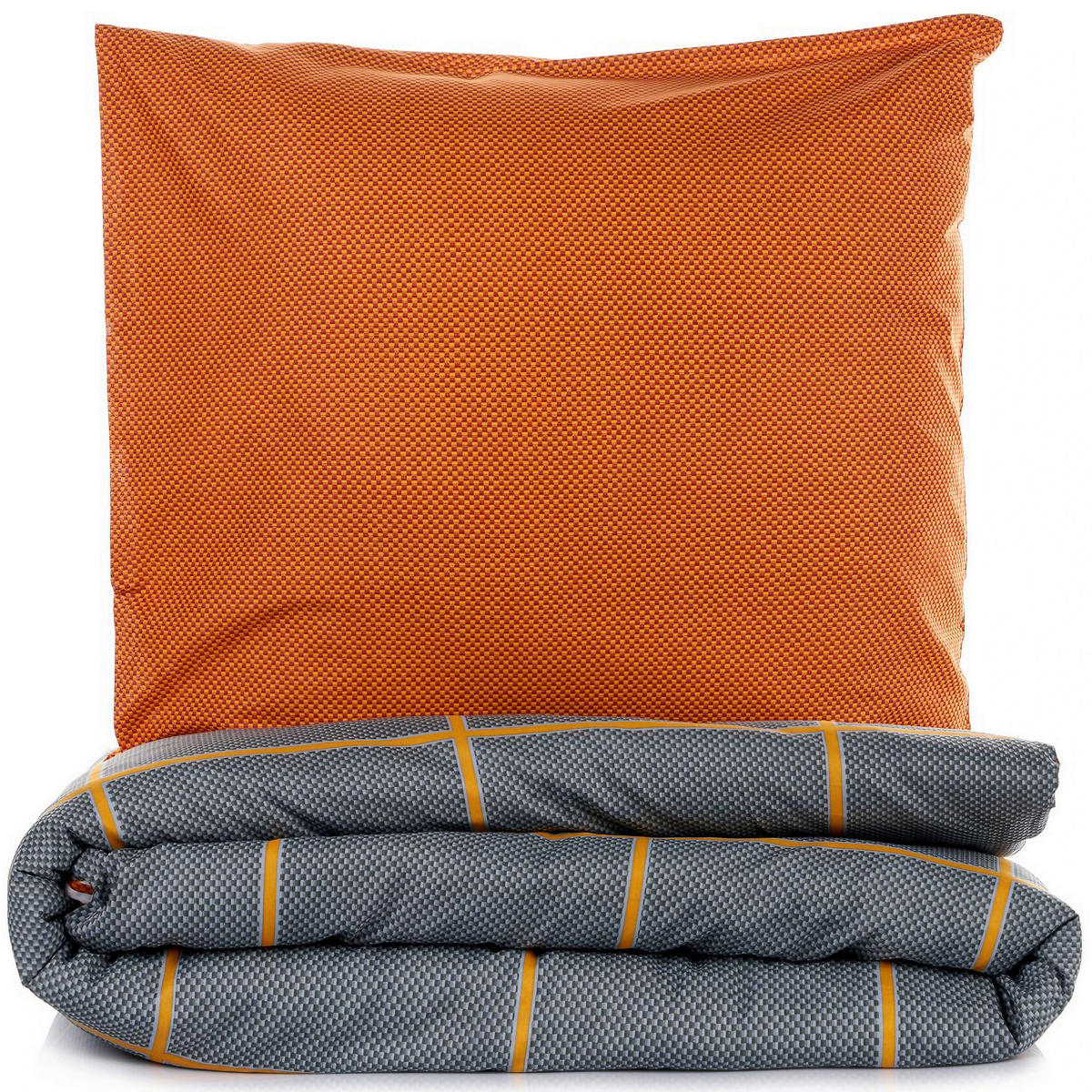 BETTWÄSCHE 155/220 cm  - Multicolor/Dunkelblau, Basics, Textil (155/220cm)